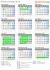 Kalender 2023 mit Ferien und Feiertagen Prag 6 bis 10