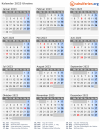 Kalender 2023 mit Ferien und Feiertagen Ukraine