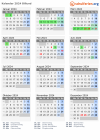 Kalender 2024 mit Ferien und Feiertagen Billund
