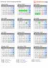 Kalender 2024 mit Ferien und Feiertagen Faaborg-Midtfyn