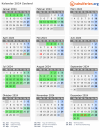 Kalender 2024 mit Ferien und Feiertagen Zeeland