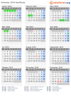 Kalender 2024 mit Ferien und Feiertagen Basilikata