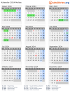 Kalender 2024 mit Ferien und Feiertagen Molise