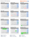 Kalender 2024 mit Ferien und Feiertagen Akershus