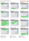 Kalender 2024 mit Ferien und Feiertagen Nordland