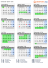 Kalender 2024 mit Ferien und Feiertagen Oslo