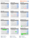 Kalender 2024 mit Ferien und Feiertagen Østfold