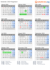 Kalender 2024 mit Ferien und Feiertagen Rogaland