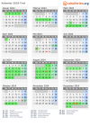 Kalender 2024 mit Ferien und Feiertagen Tirol