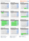 Kalender 2024 mit Ferien und Feiertagen Masowien