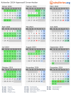 Kalender 2024 mit Ferien und Feiertagen Appenzell Innerrhoden