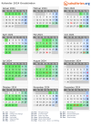 Kalender 2024 mit Ferien und Feiertagen Graubünden
