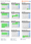 Kalender 2024 mit Ferien und Feiertagen Thurgau
