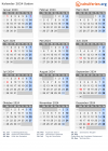Kalender 2024 mit Ferien und Feiertagen Sudan
