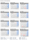 Kalender 2024 mit Ferien und Feiertagen Südafrika