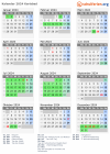 Kalender 2024 mit Ferien und Feiertagen Karlsbad
