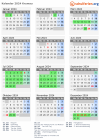 Kalender 2024 mit Ferien und Feiertagen Krumau