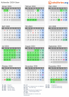 Kalender 2024 mit Ferien und Feiertagen Saar