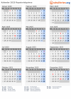 Kalender 2025 mit Ferien und Feiertagen Äquatorialguinea