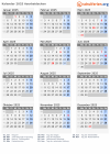 Kalender 2025 mit Ferien und Feiertagen Aserbaidschan