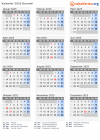 Kalender 2025 mit Ferien und Feiertagen Burundi