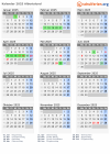 Kalender 2025 mit Ferien und Feiertagen Albertslund