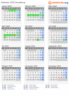 Kalender 2025 mit Ferien und Feiertagen Svendborg