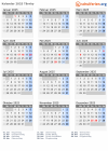 Kalender 2025 mit Ferien und Feiertagen Tårnby