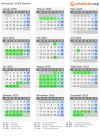 Kalender 2025 mit Ferien und Feiertagen Berlin