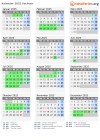 Kalender 2025 mit Ferien und Feiertagen Sachsen