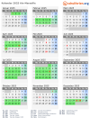 Kalender 2025 mit Ferien und Feiertagen Aix-Marseille