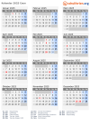 Kalender 2025 mit Ferien und Feiertagen Caen