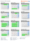 Kalender 2025 mit Ferien und Feiertagen Grenoble