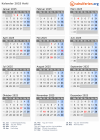 Kalender 2025 mit Ferien und Feiertagen Haiti
