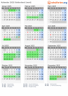 Kalender 2025 mit Ferien und Feiertagen Gelderland (nord)