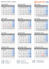 Kalender 2025 mit Ferien und Feiertagen Lesotho