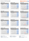 Kalender 2025 mit Ferien und Feiertagen Mosambik