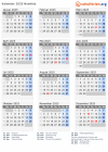 Kalender 2025 mit Ferien und Feiertagen Namibia