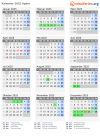 Kalender 2025 mit Ferien und Feiertagen Agder