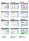 Kalender 2025 mit Ferien und Feiertagen Finnmark