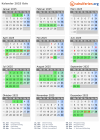 Kalender 2025 mit Ferien und Feiertagen Oslo