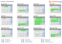Kalender 2025 mit Ferien und Feiertagen Østfold