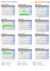 Kalender 2025 mit Ferien und Feiertagen Rogaland
