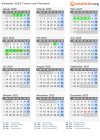Kalender 2025 mit Ferien und Feiertagen Troms und Finnmark