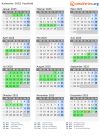 Kalender 2025 mit Ferien und Feiertagen Vestfold