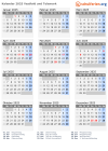 Kalender 2025 mit Ferien und Feiertagen Vestfold und Telemark