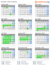 Kalender 2025 mit Ferien und Feiertagen Vestland