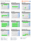Kalender 2025 mit Ferien und Feiertagen Kärnten