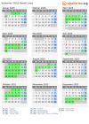 Kalender 2025 mit Ferien und Feiertagen Basel-Land
