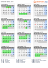 Kalender 2025 mit Ferien und Feiertagen Jura